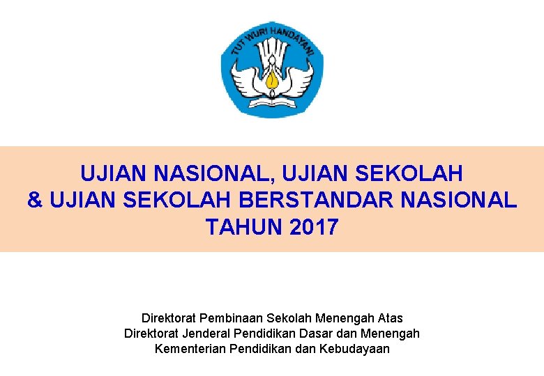 Ujian Nasional Ujian Sekolah Ujian Sekolah Berstandar Nasional