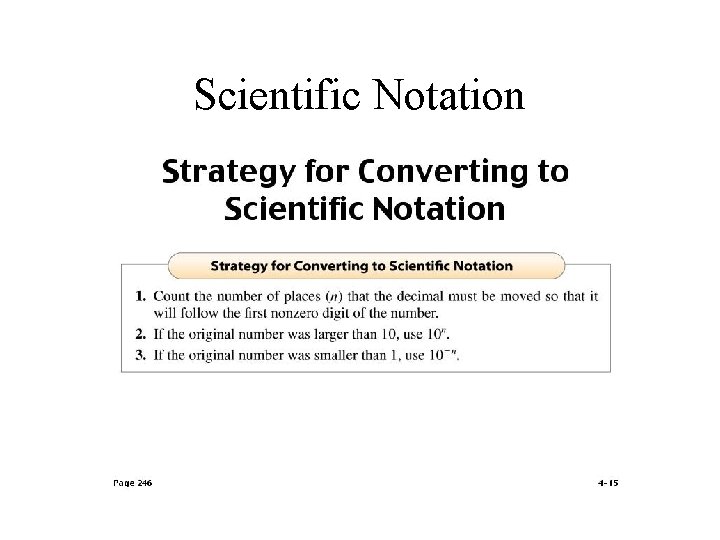 Scientific Notation Scientific Notation