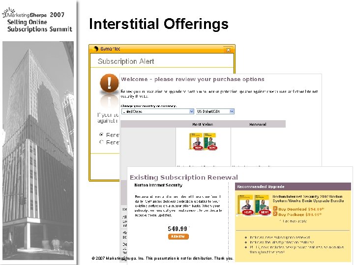 Interstitial Offerings More data on this topic available from: : © 2007 Marketing. Sherpa,