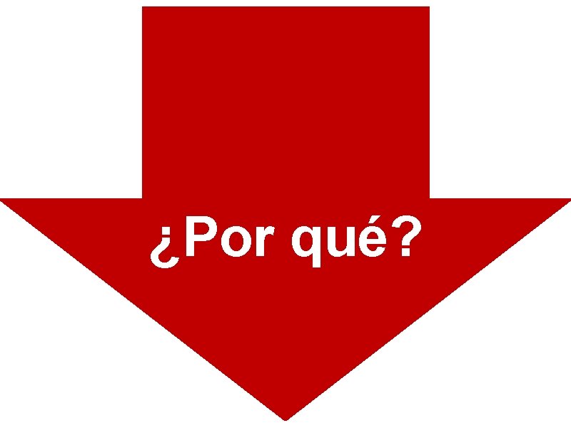 ¿Por qué? 