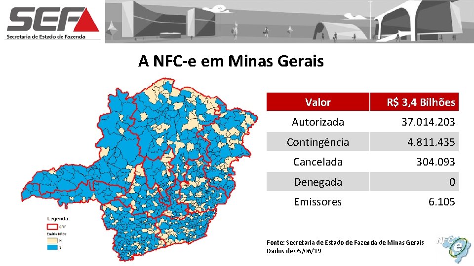 A NFC-e em Minas Gerais Valor R$ 3, 4 Bilhões Autorizada 37. 014. 203