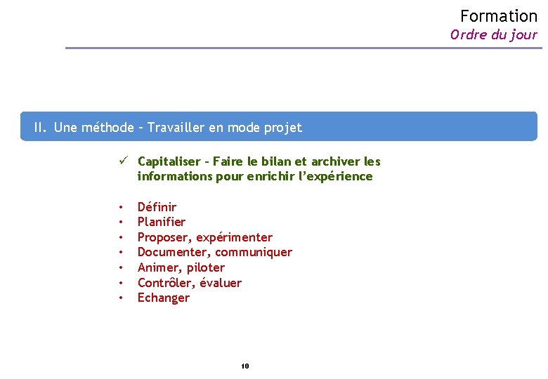 Formation Ordre du jour I. Photographie de l’académie de Caen selon le socle CIC