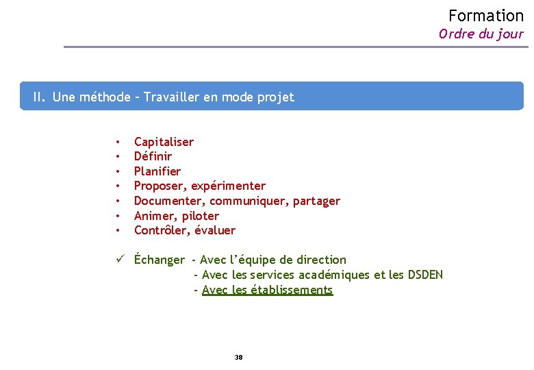 Formation Ordre du jour I. Photographie de l’académie de Caen selon le socle CIC