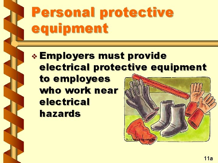 Personal protective equipment v Employers must provide electrical protective equipment to employees who work