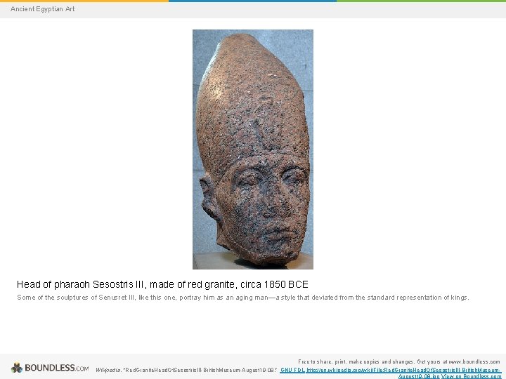 Ancient Egyptian Art Head of pharaoh Sesostris III, made of red granite, circa 1850