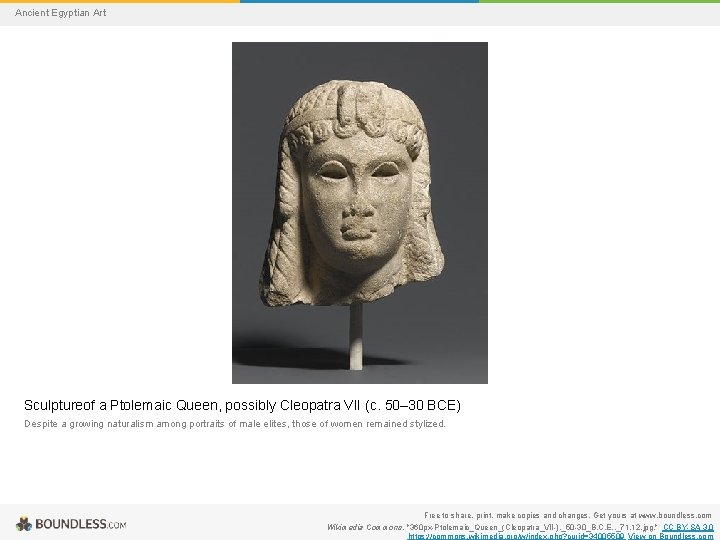 Ancient Egyptian Art Sculptureof a Ptolemaic Queen, possibly Cleopatra VII (c. 50– 30 BCE)
