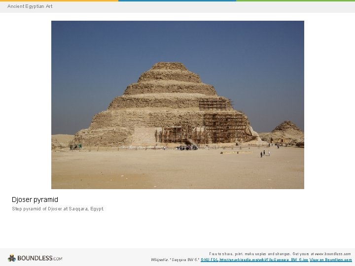 Ancient Egyptian Art Djoser pyramid Step pyramid of Djoser at Saqqara, Egypt. Free to