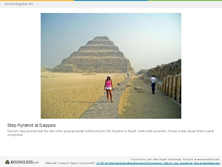 Ancient Egyptian Art Step Pyramid at Saqqara Djoser's step pyramid was the first of