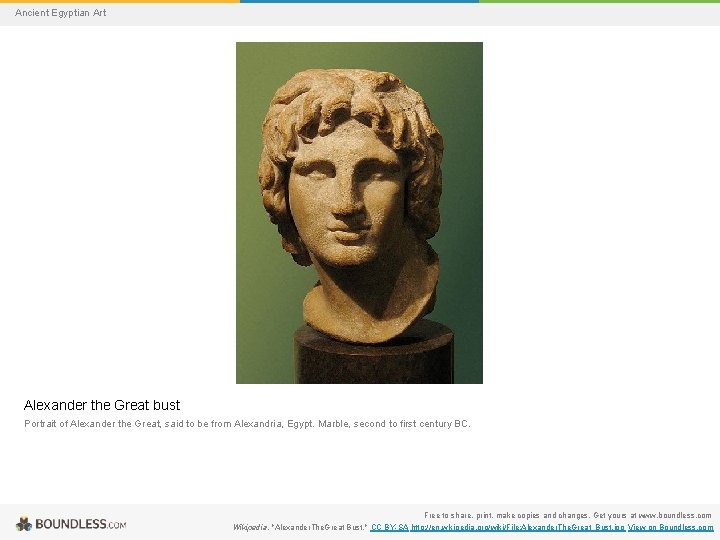 Ancient Egyptian Art Alexander the Great bust Portrait of Alexander the Great, said to