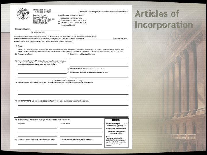 Articles of Incorporation 