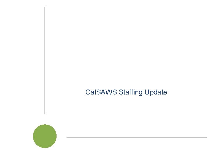 Cal. SAWS Staffing Update Cal. SAWS | JPA Board of Directors Meeting 37 