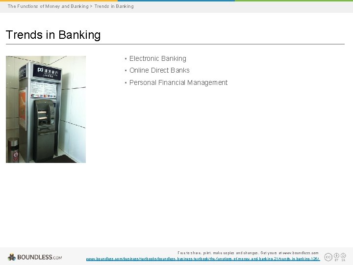 The Functions of Money and Banking > Trends in Banking • Electronic Banking •