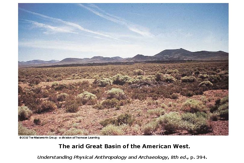 The arid Great Basin of the American West. Understanding Physical Anthropology and Archaeology, 8