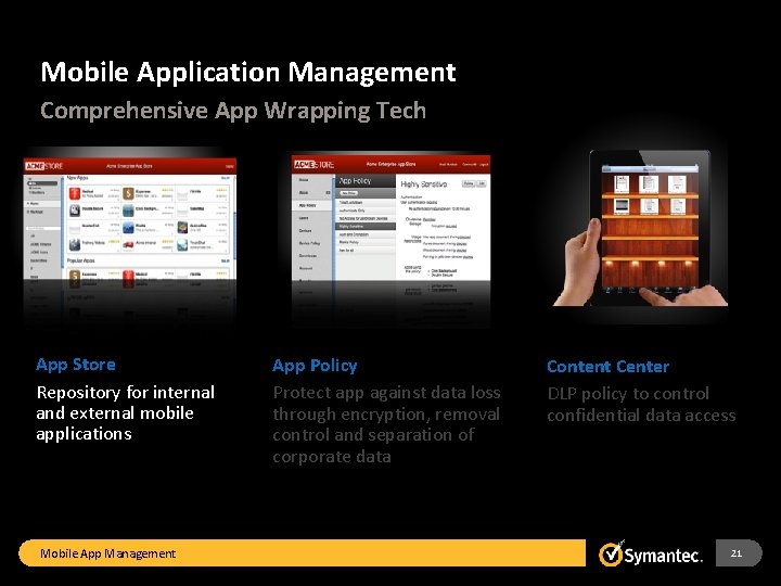 Mobile Application Management Comprehensive App Wrapping Tech App Store Repository for internal and external