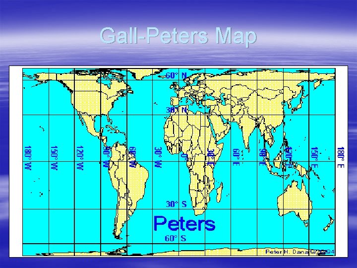 Gall-Peters Map 