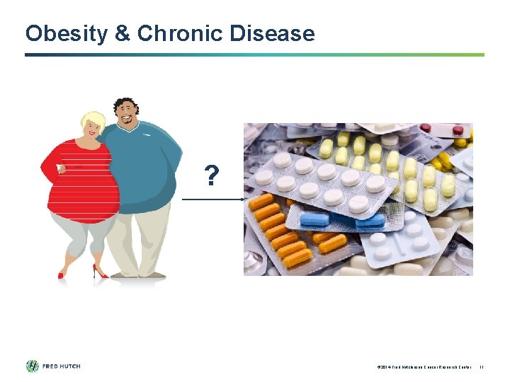 Obesity & Chronic Disease ? © 2014 Fred Hutchinson Cancer Research Center 11 