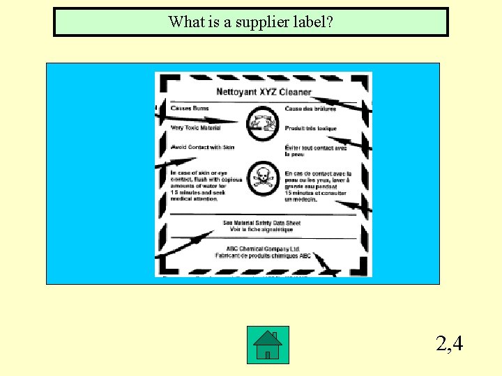 What is a supplier label? 2, 4 