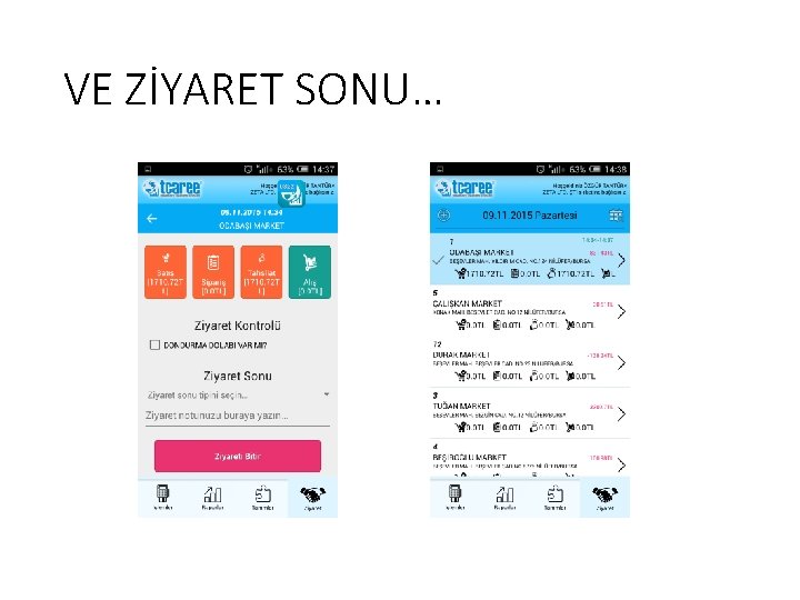 VE ZİYARET SONU… 