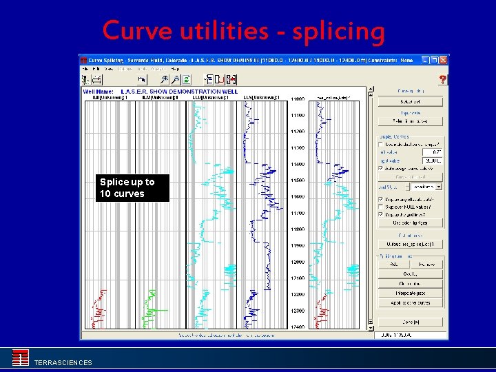Curve utilities - splicing Splice up to 10 curves TERRASCIENCES 