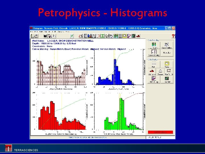 Petrophysics - Histograms TERRASCIENCES 