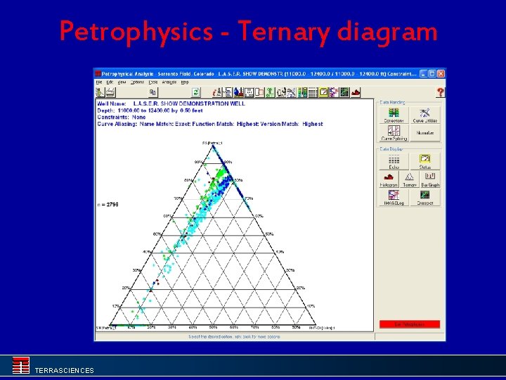 Petrophysics - Ternary diagram TERRASCIENCES 