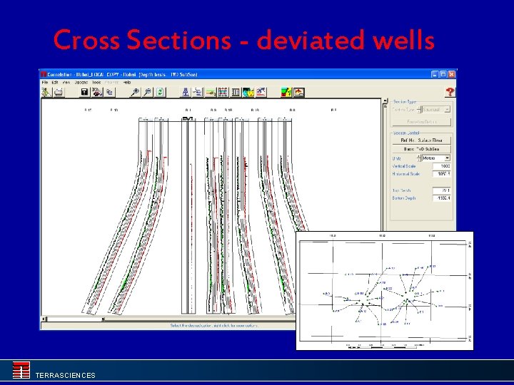 Cross Sections - deviated wells TERRASCIENCES 