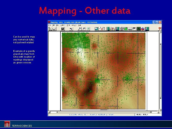 Mapping - Other data Can be used to map any numerical data, not just