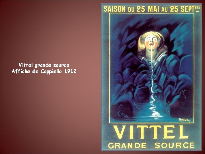 Vittel grande source Affiche de Cappiello 1912 