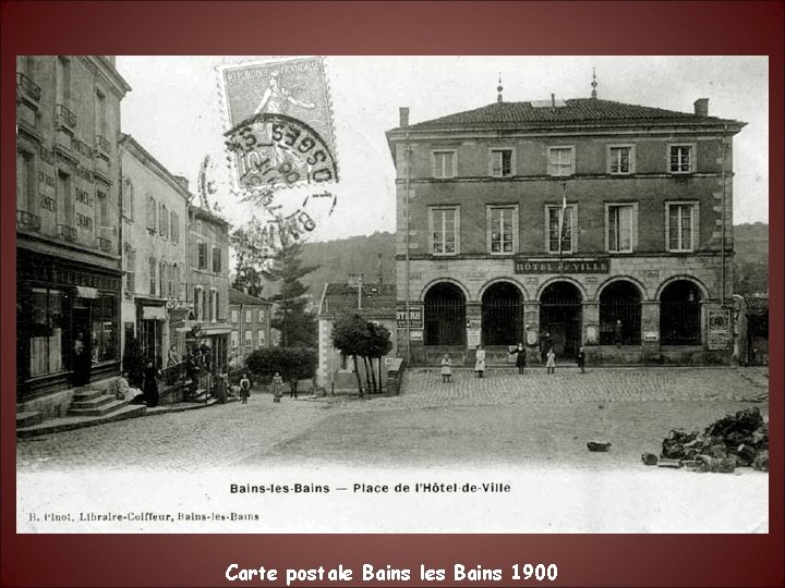 Carte postale Bains les Bains 1900 