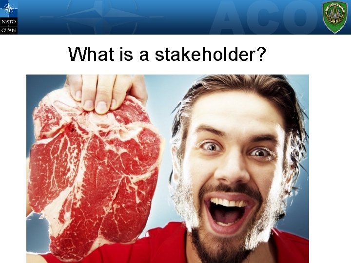 What is a stakeholder? 