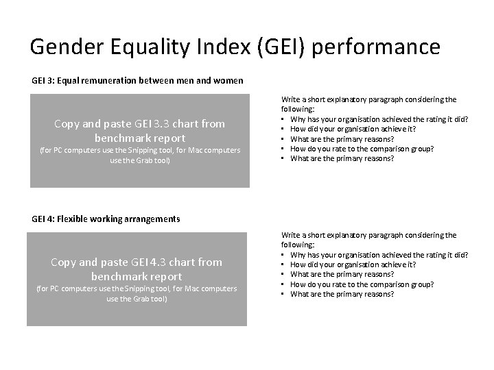 Gender Equality Index (GEI) performance GEI 3: Equal remuneration between men and women Copy