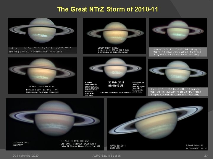 The Great NTr. Z Storm of 2010 -11 09 September 2020 ALPO Saturn Section