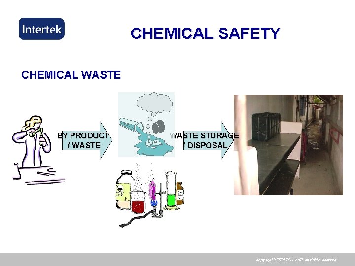 CHEMICAL SAFETY CHEMICAL WASTE BY PRODUCT / WASTE STORAGE / DISPOSAL copyright INTERTEK 2007,