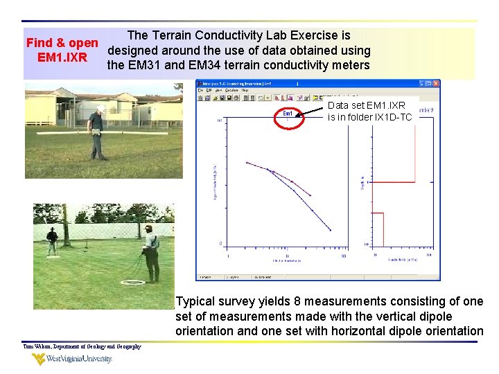 The Terrain Conductivity Lab Exercise is Find & open designed around the use of