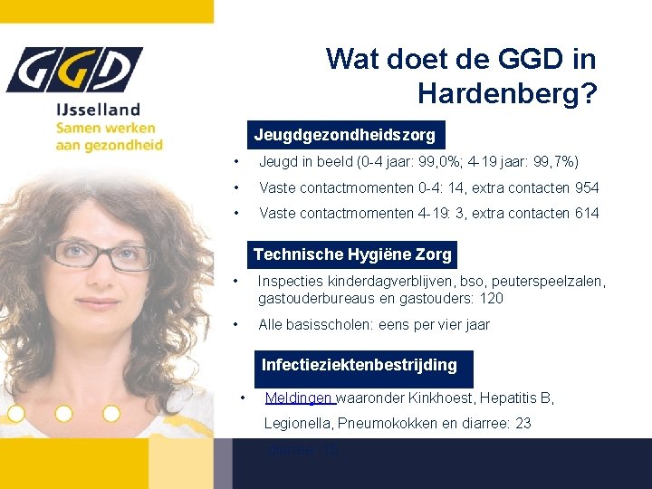 Wat doet de GGD in Hardenberg? Jeugdgezondheidszorg • Jeugd in beeld (0 -4 jaar:
