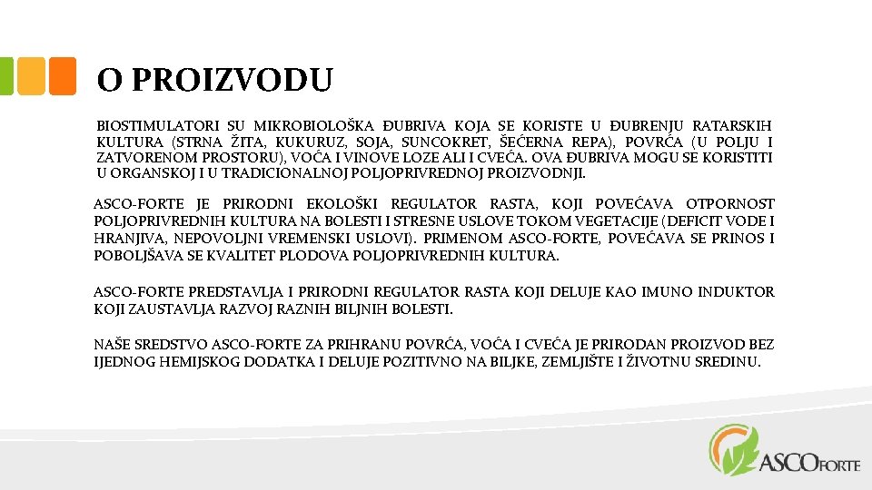 O PROIZVODU BIOSTIMULATORI SU MIKROBIOLOŠKA ĐUBRIVA KOJA SE KORISTE U ĐUBRENJU RATARSKIH KULTURA (STRNA