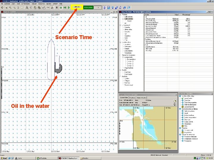 Scenario Time Oil in the water 