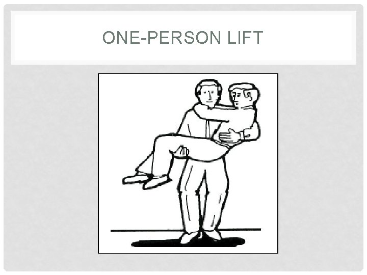ONE-PERSON LIFT 