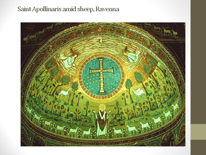 Saint Apollinaris amid sheep, Ravenna 