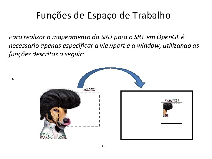 Funções de Espaço de Trabalho Para realizar o mapeamento do SRU para o SRT