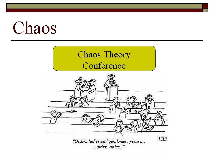 Chaos Theory Conference 