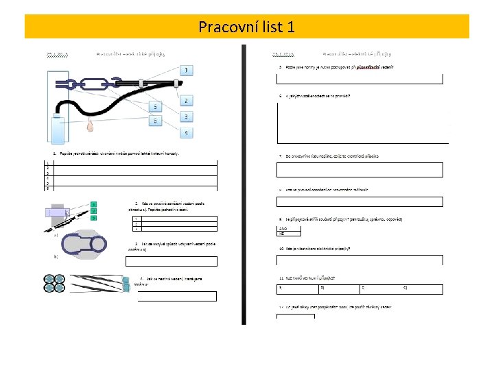 Pracovní list 1 