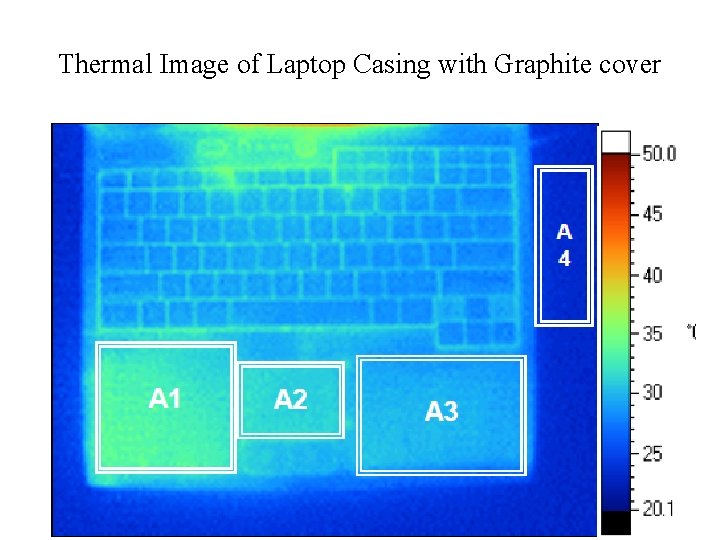 Thermal Image of Laptop Casing with Graphite cover 