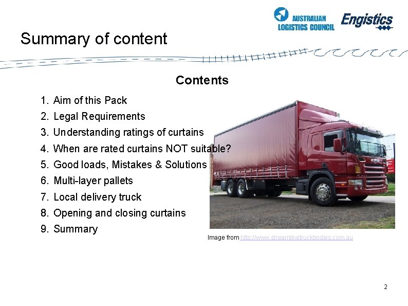 Summary of content Contents 1. Aim of this Pack 2. Legal Requirements 3. Understanding