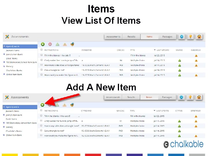 Items View List Of Items Add A New Item 