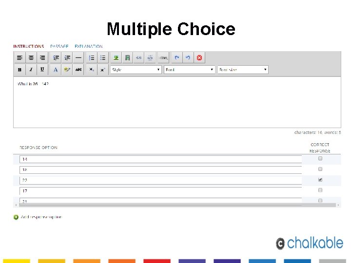 Multiple Choice 