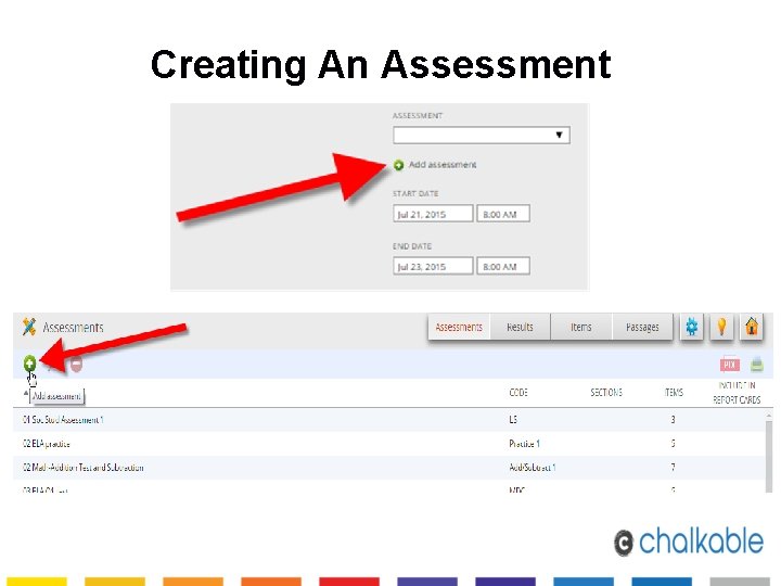 Creating An Assessment 