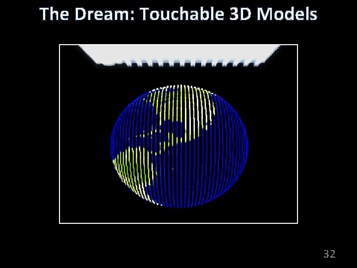 The Dream: Touchable 3 D Models 32 