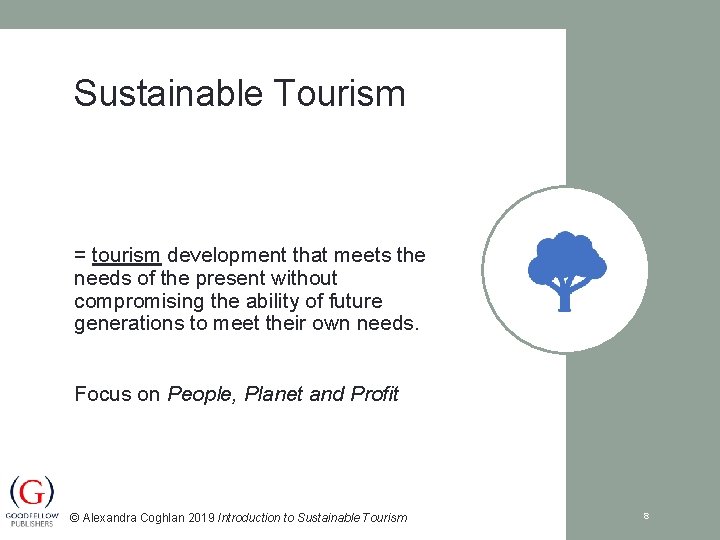 LETS TALK ABOUT SUSTAINABLE TOURISM Alexandra Coghlan 2019