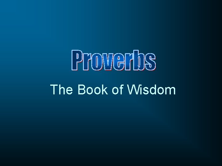 The Book of Wisdom 